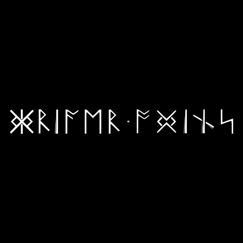 Guerrier Odins Runen Écriture Vikings
