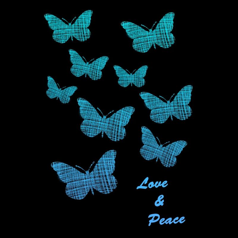 butterfly love and peace