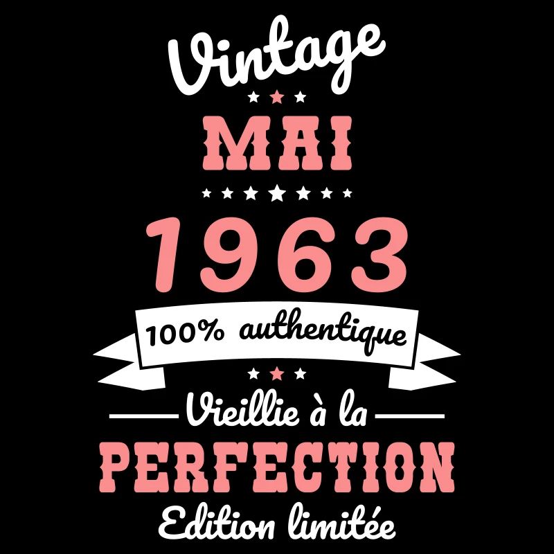 Anniversaire 60 ans - Vintage - Mai 1963