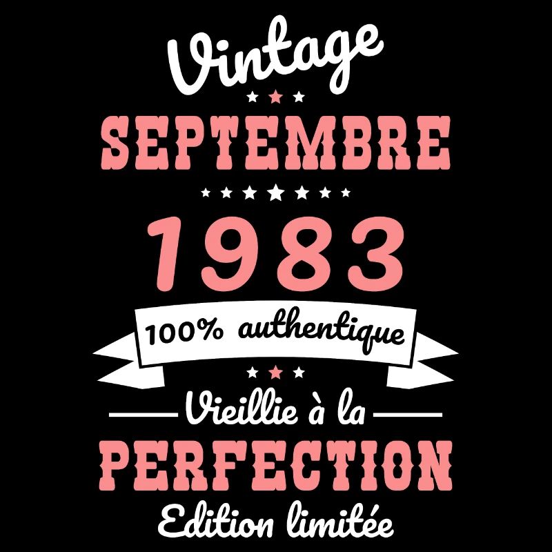 Anniversaire 40 ans - Vintage - Septembre 1983