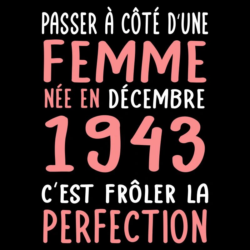 Anniversaire 81 ans - Née en Décembre 1943