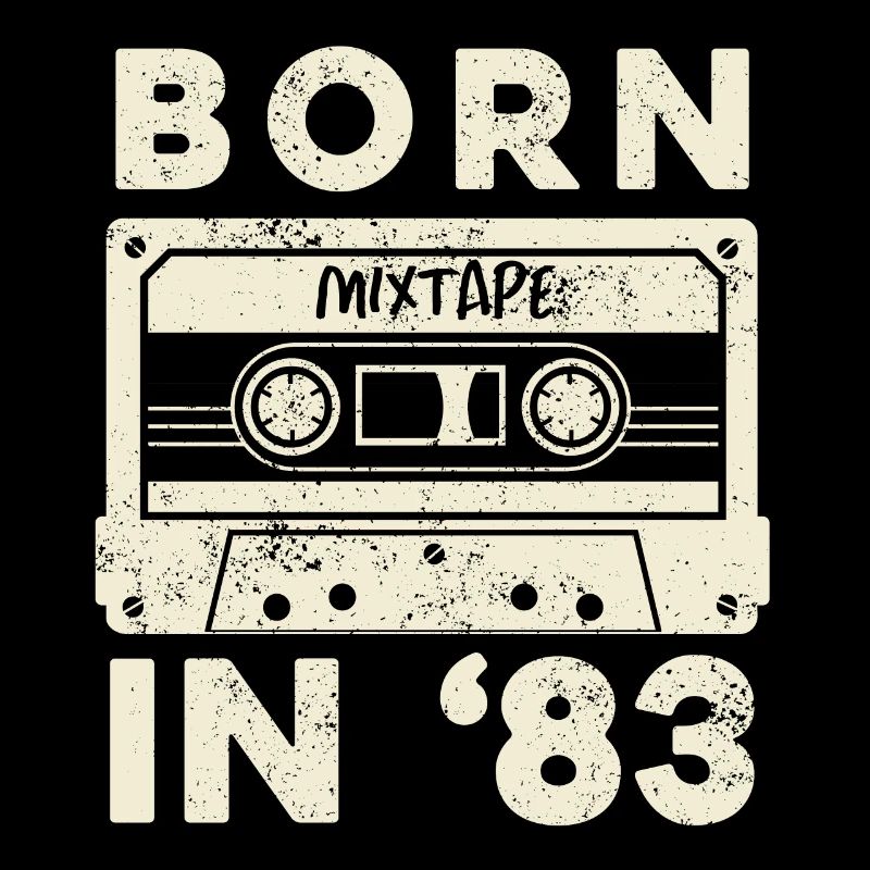 1983 Vintage Birthday Gift Idea Mixtape