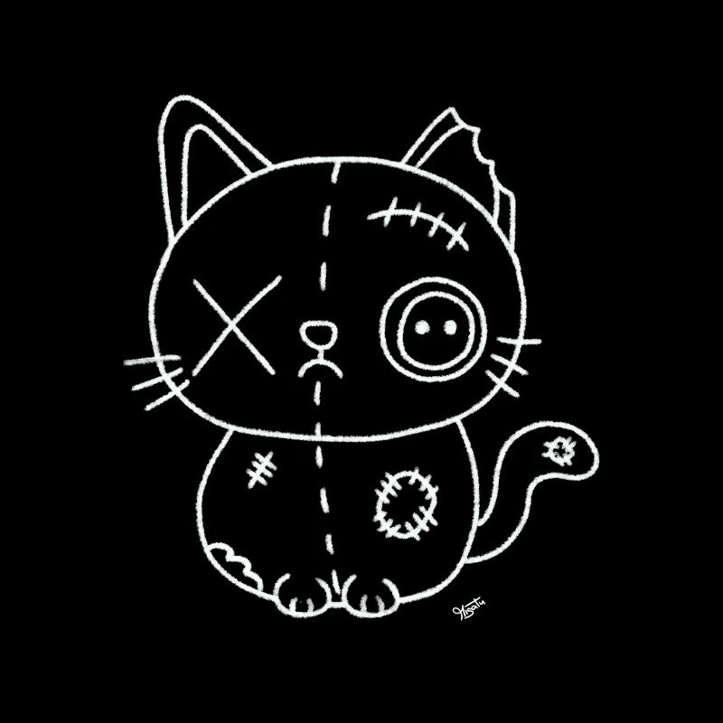 Voodoo Cat weiß