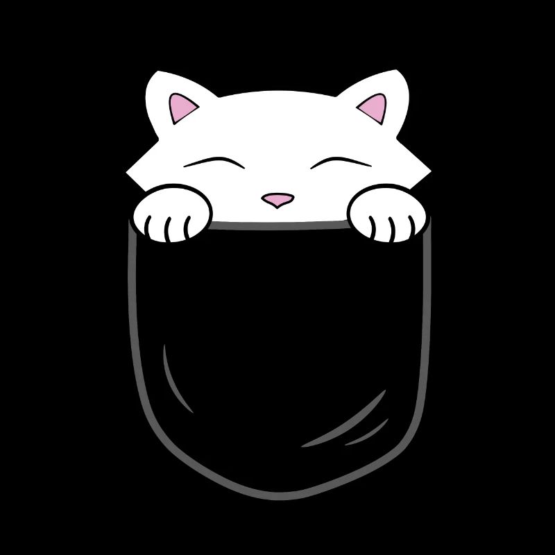 Süße Katze, die in einer Tasche sitzt