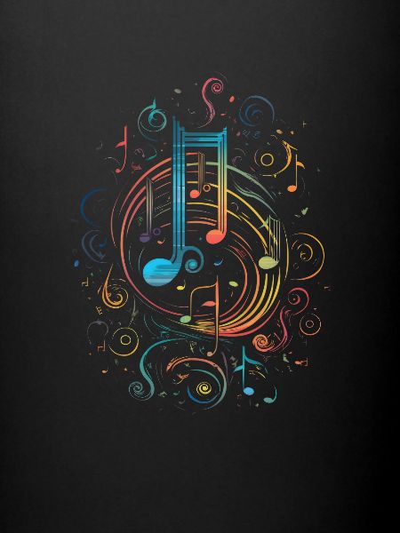 Notes visualized music