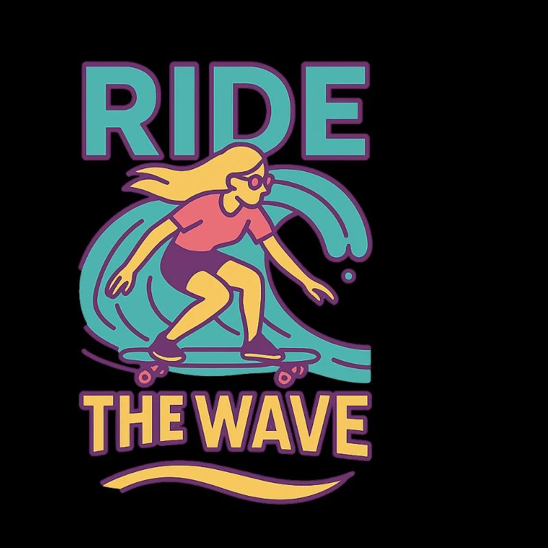 Surfen & Scrollen Thema T-Shirt