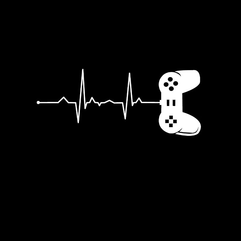 Gamer Controller Herzschlag Gaming Lustig Geschenk