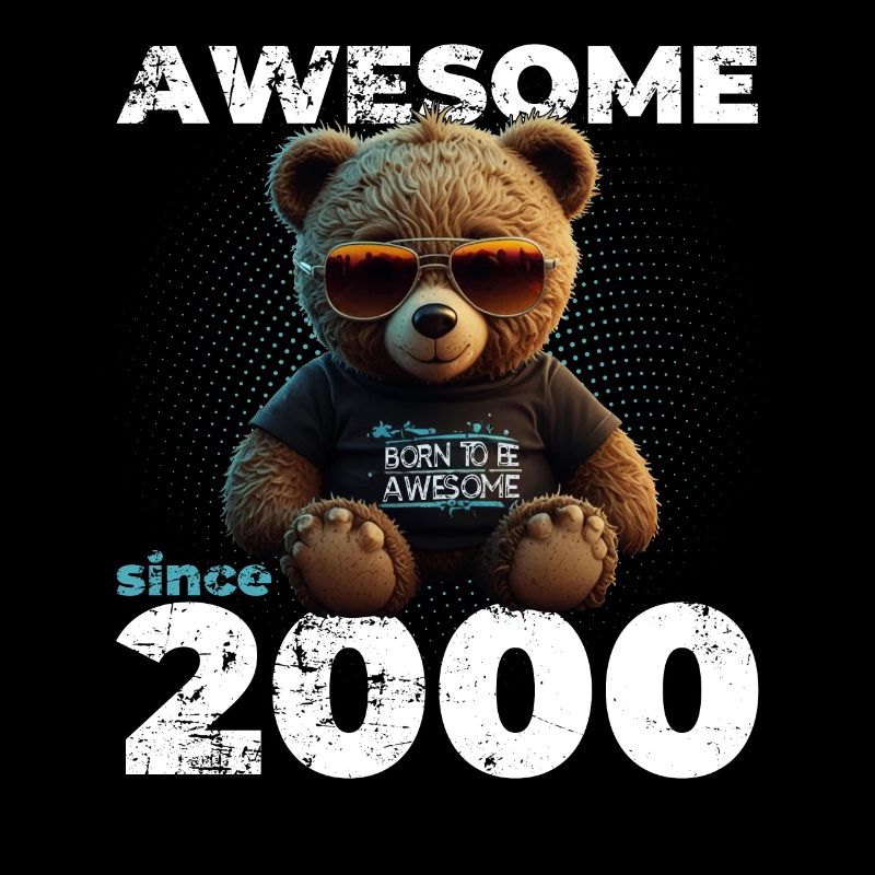 25e anniversaire Original 2000 Vintage 2000 ours mignon