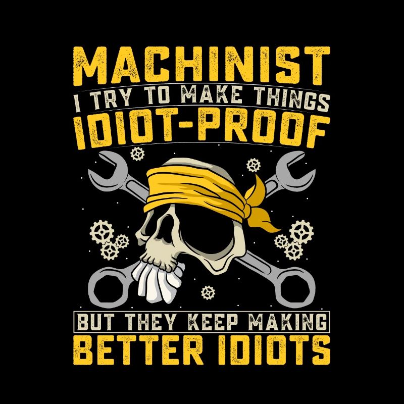 Drôle de machiniste disant opérateur de machine
