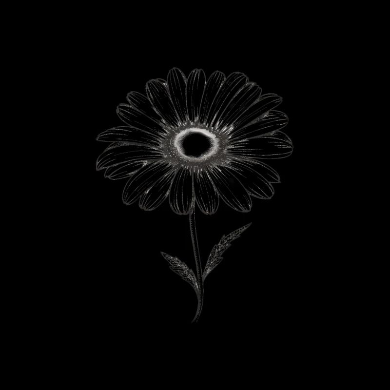 Gänseblümchen Sillouetthe