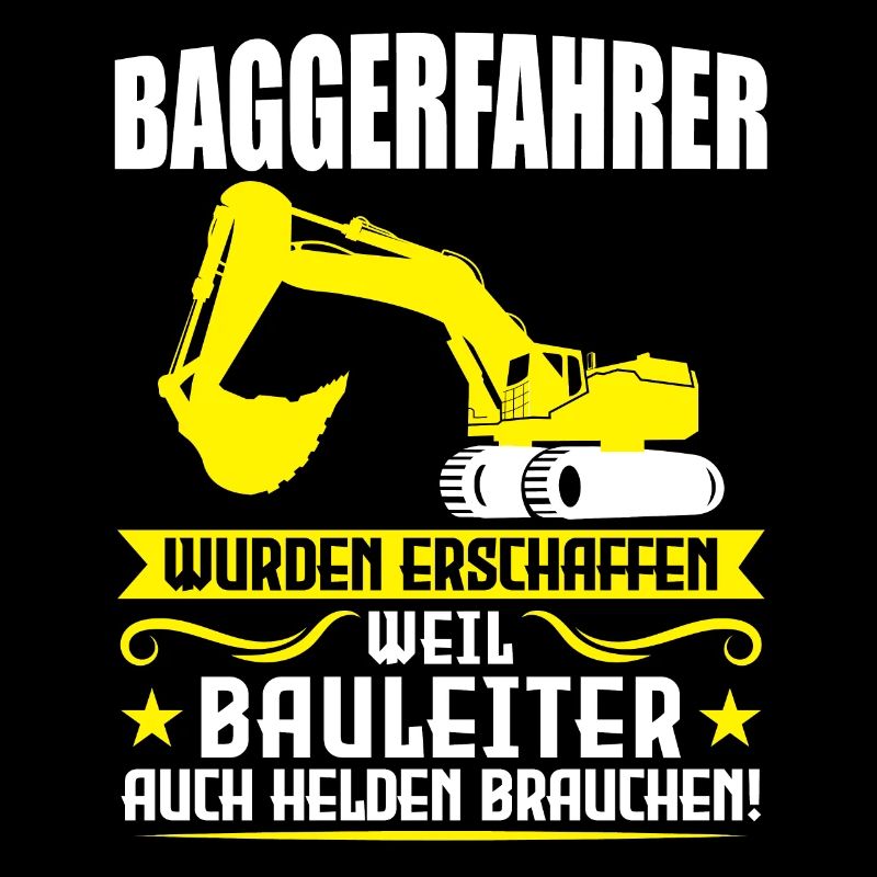 Baggerfahrer Job Baumaschine Geschenk