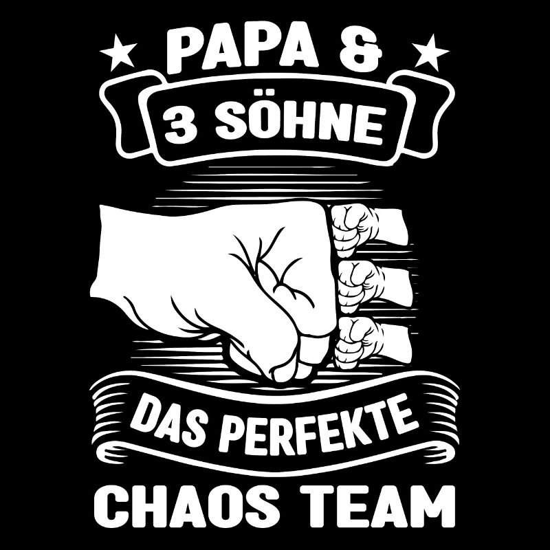Papa 3 Söhne Vater Geschenk