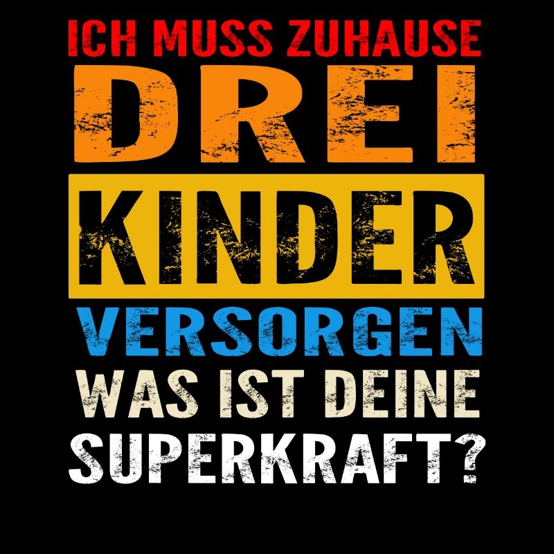 Papa 3 Kinder Vater Geschenk
