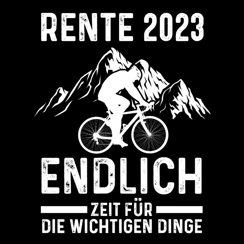 Fahrrad Rente 2023 Radfahrer Geschenk