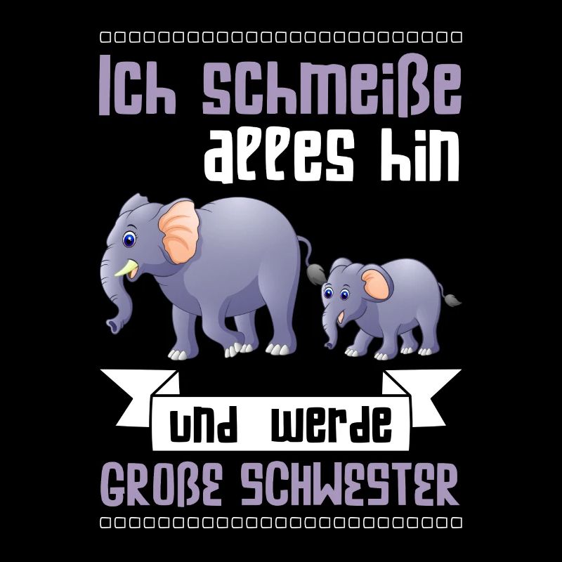 Große Schwester Elefant Geschwister Geschenk