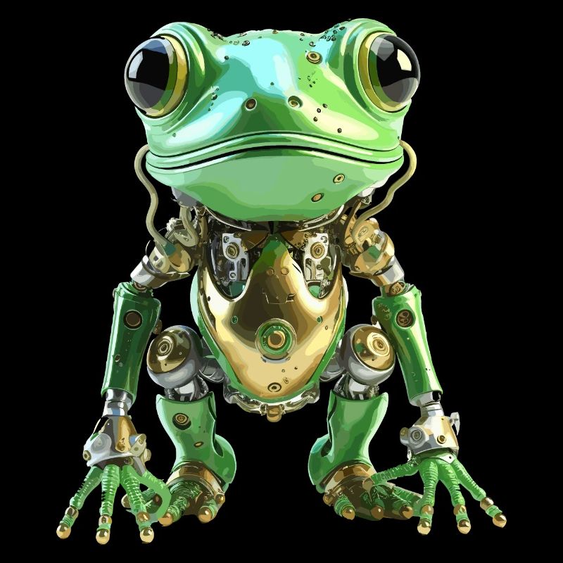 Robot grenouille verte