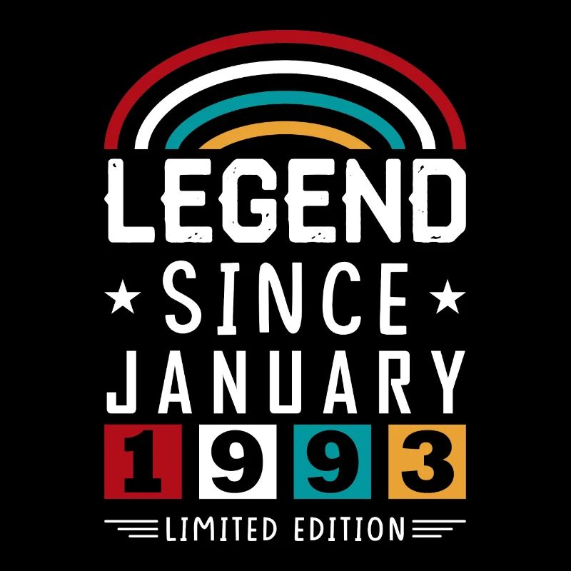 1993 Legend Since Geburtstag Geschenk Januar