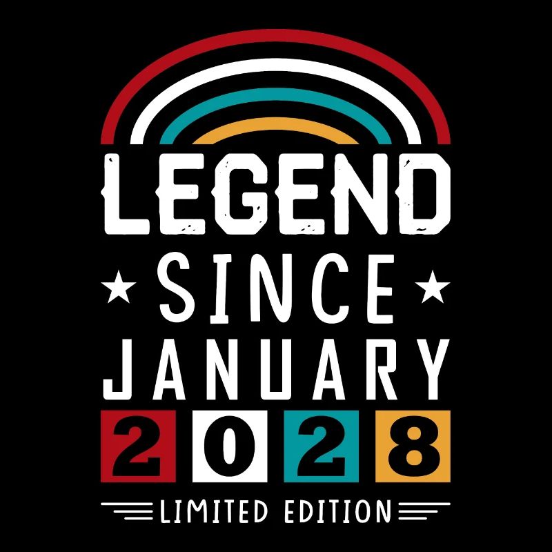 2028 Legend Since Geburtstag Geschenk Januar