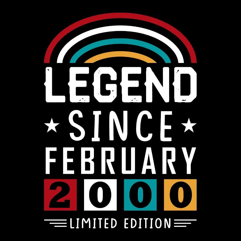2000 Legend Since Birthday Gift Février
