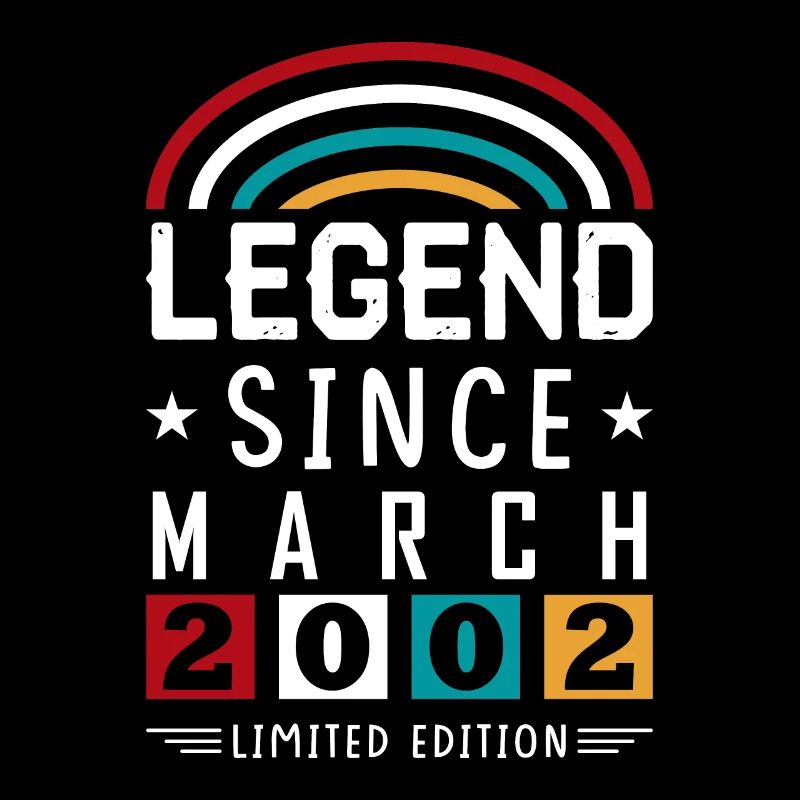 2002 Legend Since Geburtstag Geschenk März
