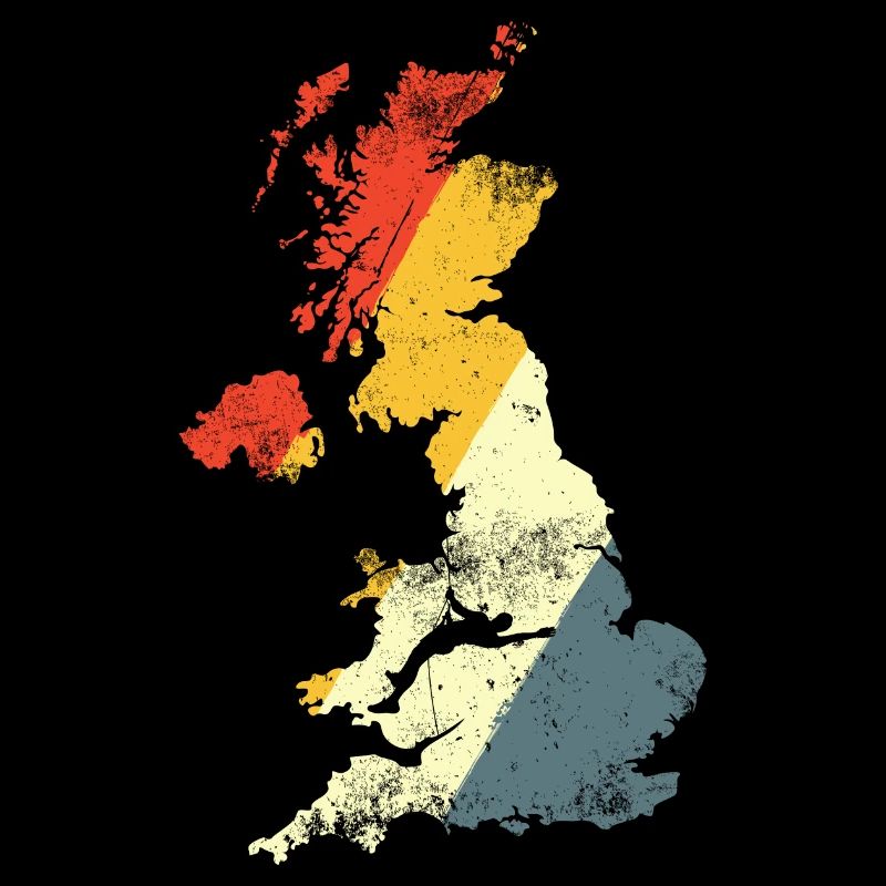 UK Map Prism Gradient