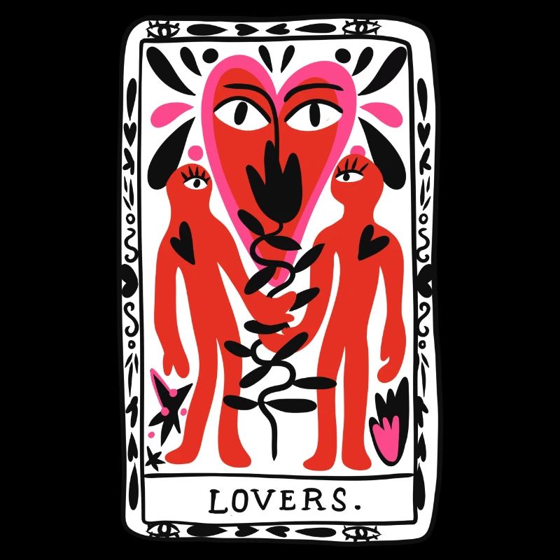 lovers card black