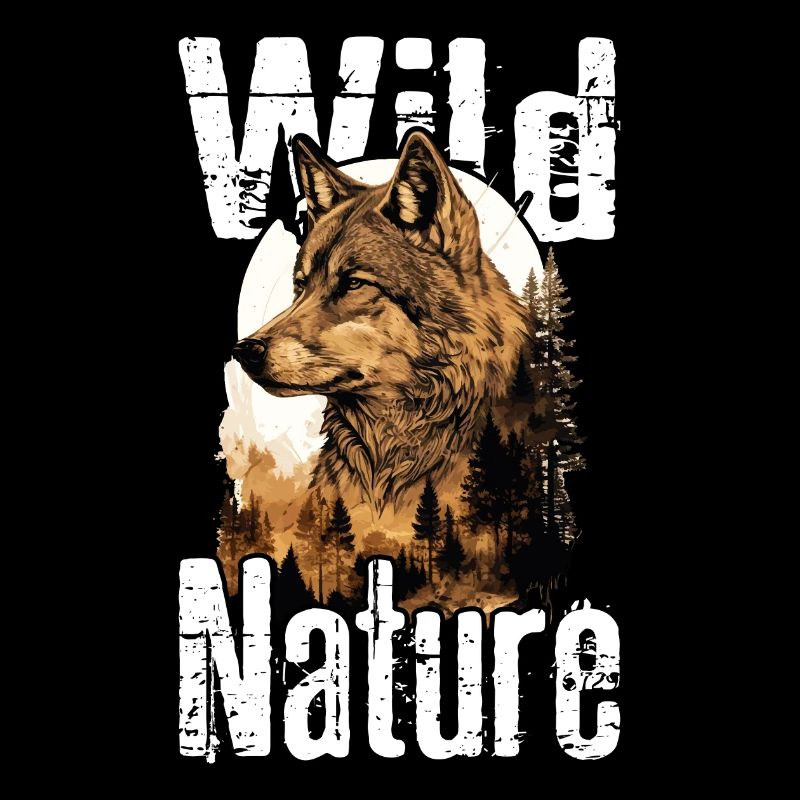 Wolf Wild Nature Wolfskopf Wildnis Wald Bäume