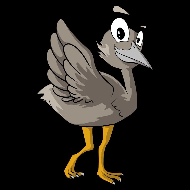 Oiseau émeu mignon