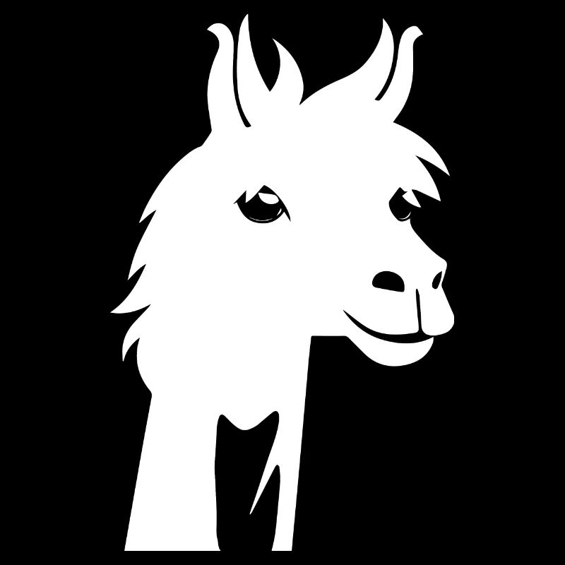 Funny Llama Silhouette Cheeky Fun Llamas