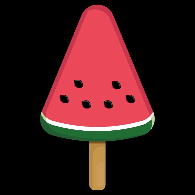 Tranche de popsicle à la pastèque