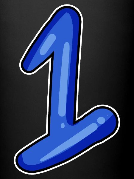 1 numéro bleu