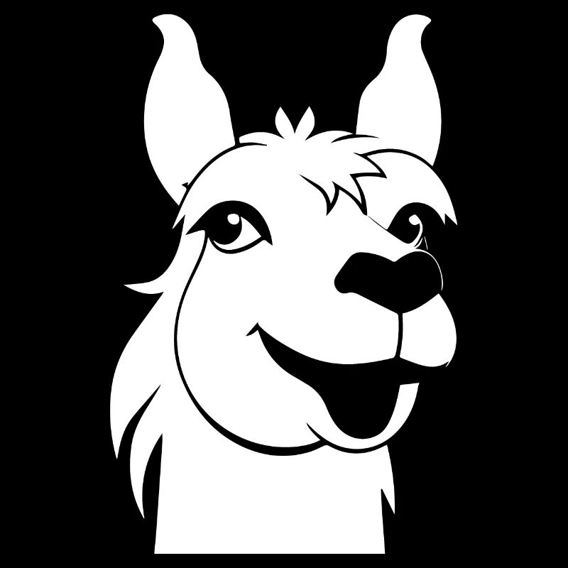 Funny Llama Silhouette Cheeky Fun Llamas