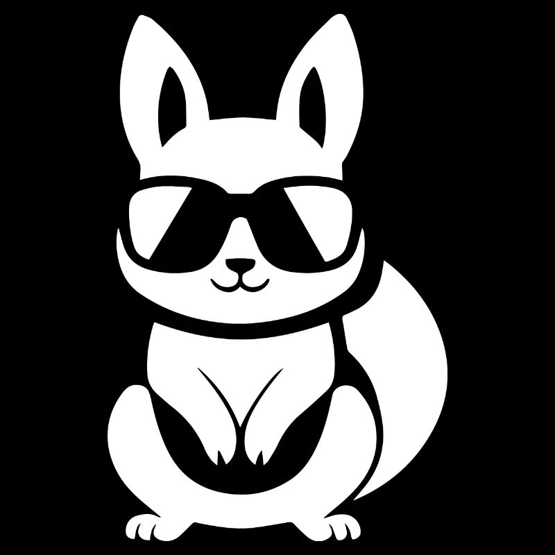 Lustiges Eichhörnchen mit Sonnenbrille Eichhörnchen