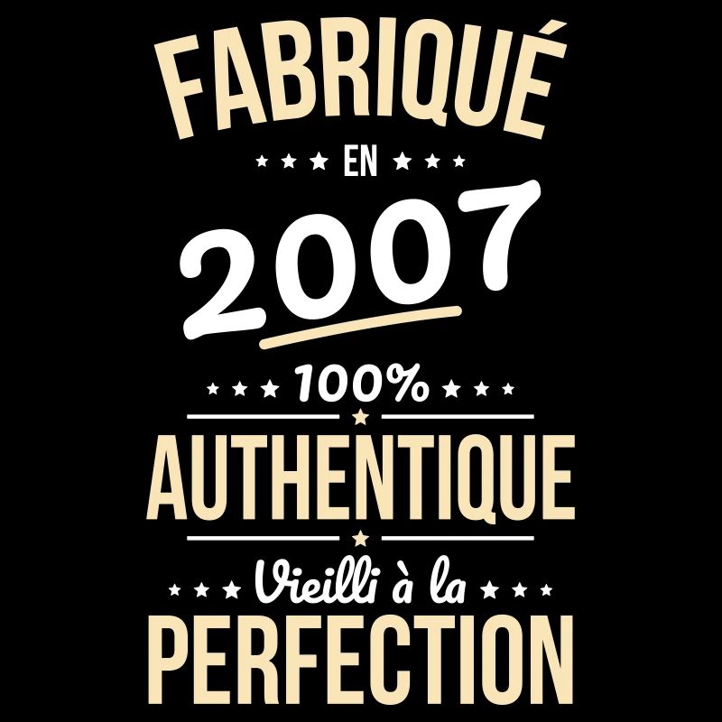 Anniversaire 18 ans - Fabriqué en 2007