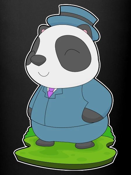 Panda Groom Wedding Suit
