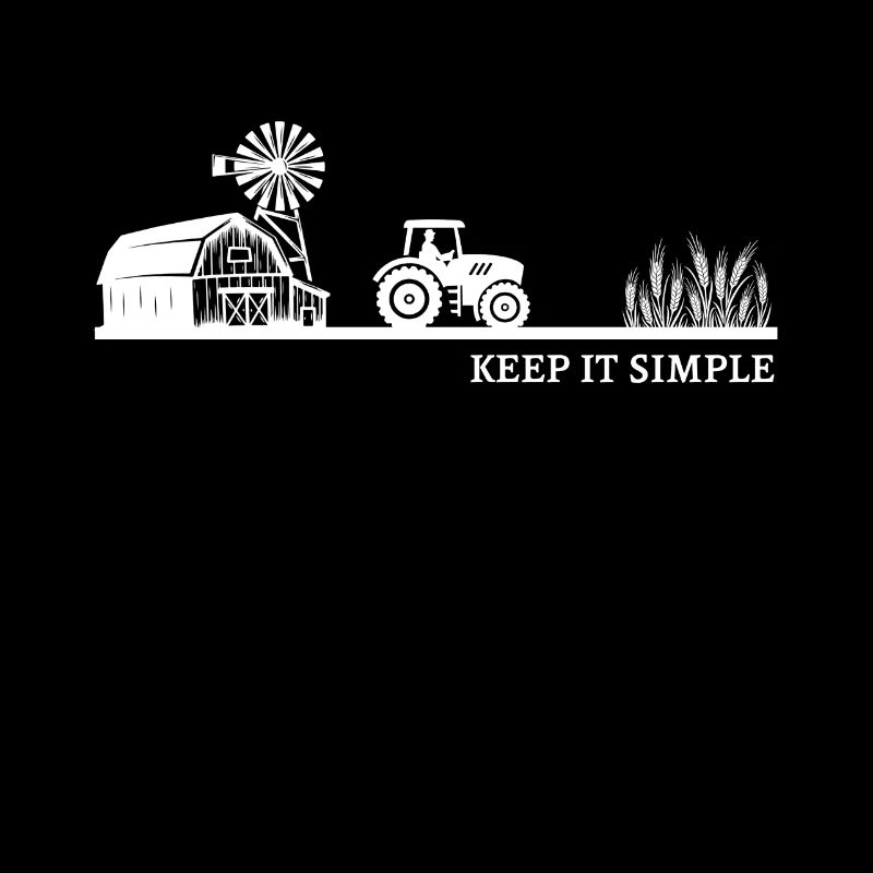 Landwirtschaft Bauernhof Geschenk · Einfach