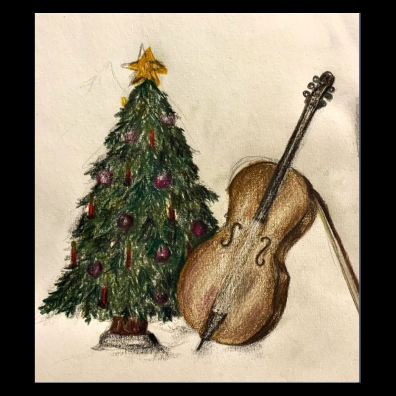 Christmas music on the tree