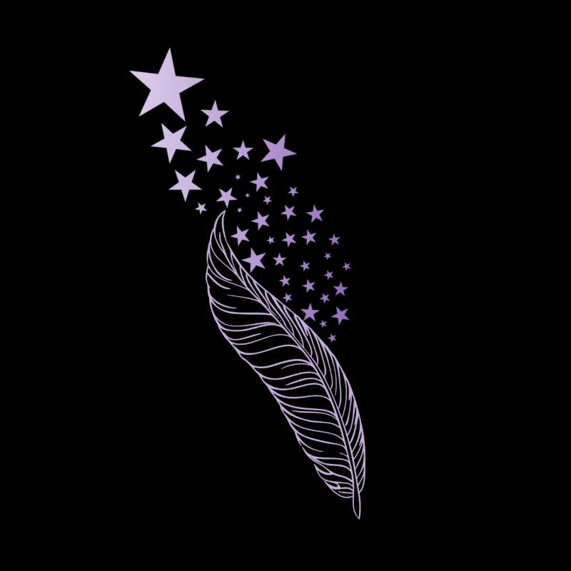 Feder und Sterne