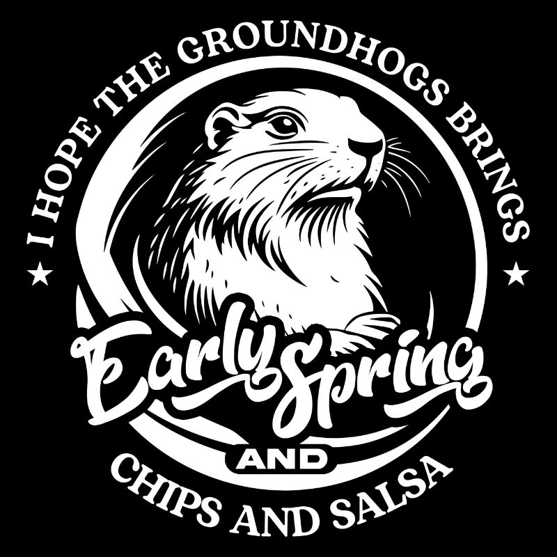 Groundhog's Wish for Early Spring and Chips and