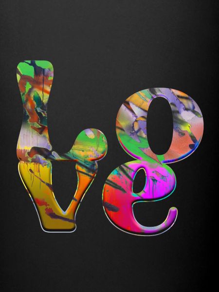 Graffiti,love,schrift,chrom,bunt,liebe,bunt