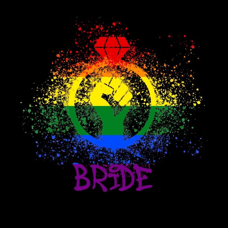bride,bride,LGBT,rainbow,pride,gay pride