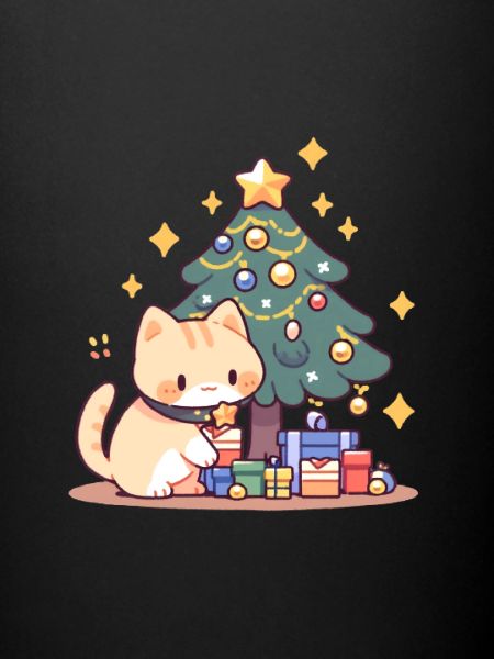 Cat Chritmas tree