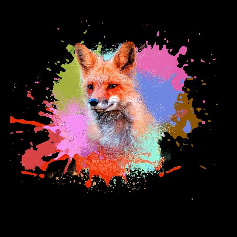 fuchs ,Graffiti, Malerei,fuchs ,aquarell