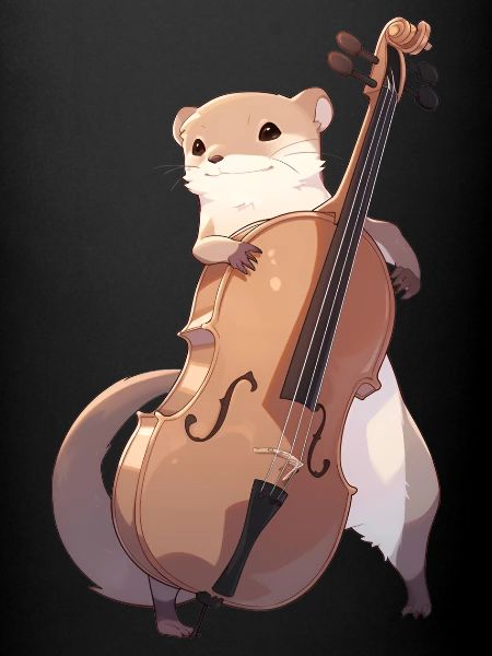 Mungo spielt Cello