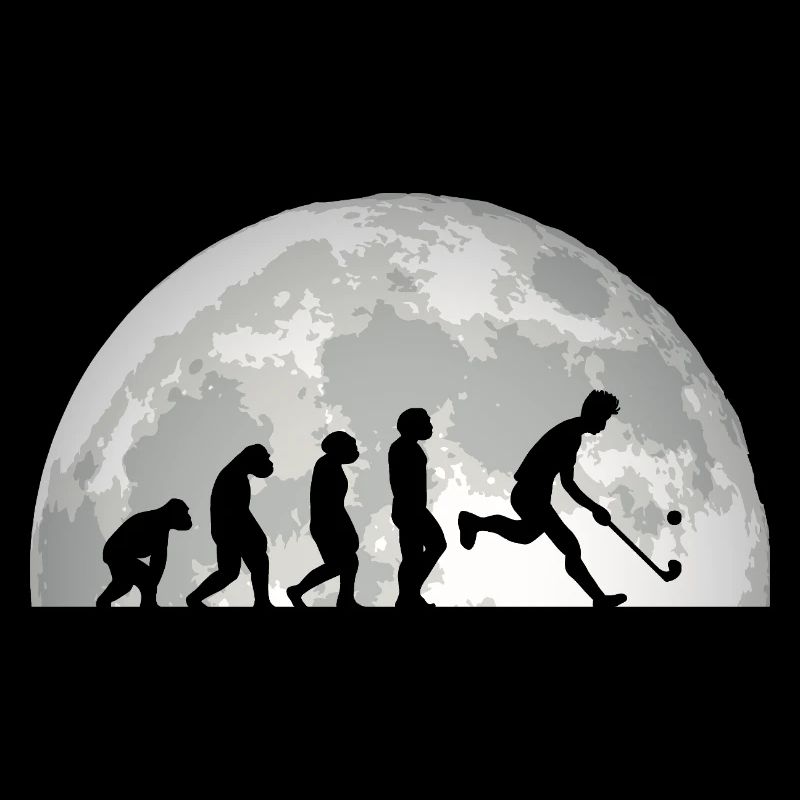 Feldhockeyspieler Evolution Feldhockey