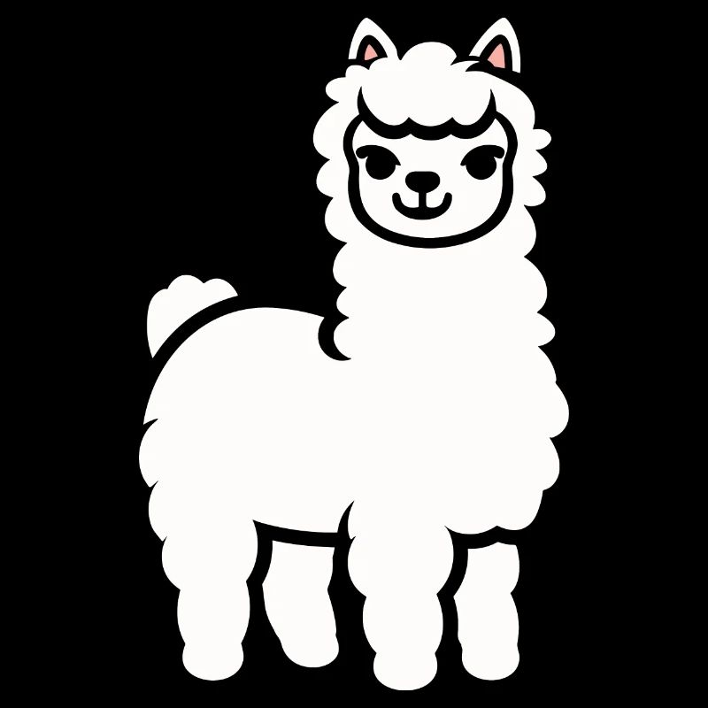 Humour mignon petit lama