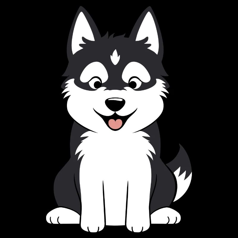 Humor little husky