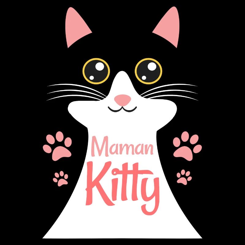 Maman Kitty Mère Qui Adore Les Chats