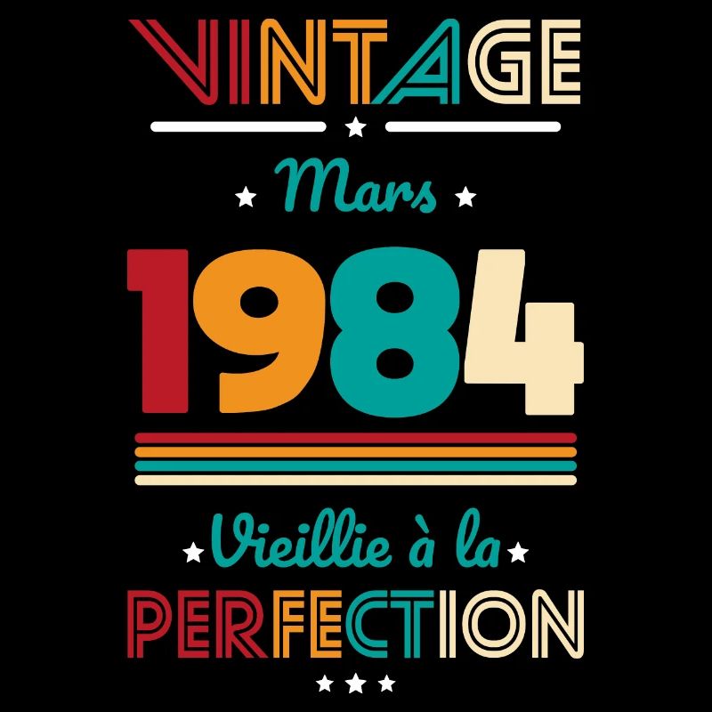 Anniversaire 40 ans - Vintage - Mars 1984