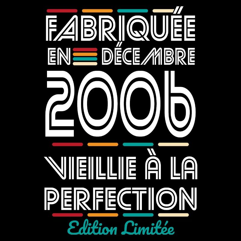 Anniversaire 18 ans - Fabriquée en Décembre 2006